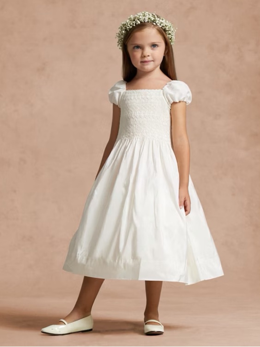 Girls Wedding Dress Ralph Lauren Silk Flower Girl NWT 6X